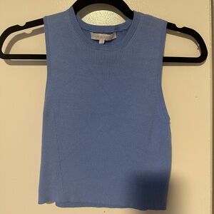 NWOT Olivaceous Light Blue Sleeveless Knit Top - M